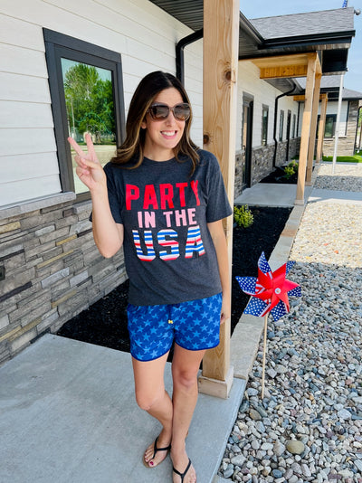 Party in the USA Graphic Tee - Rose Grace Boutique 
