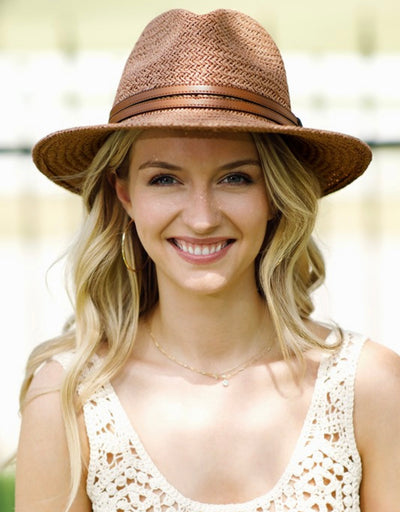 Woven Panama Hat - Rose Grace Boutique 