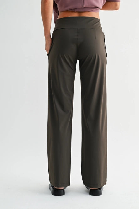 Nylon Blend Tailored Pant