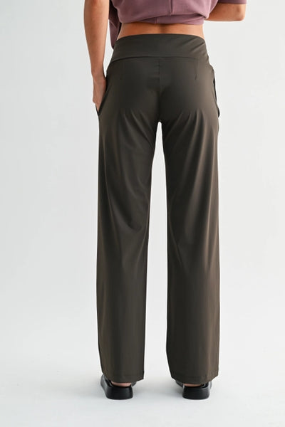 Nylon Blend Tailored Pant