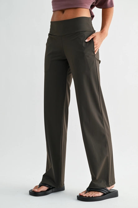 Nylon Blend Tailored Pant