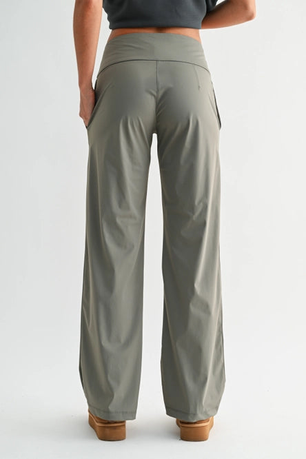 Nylon Blend Tailored Pant