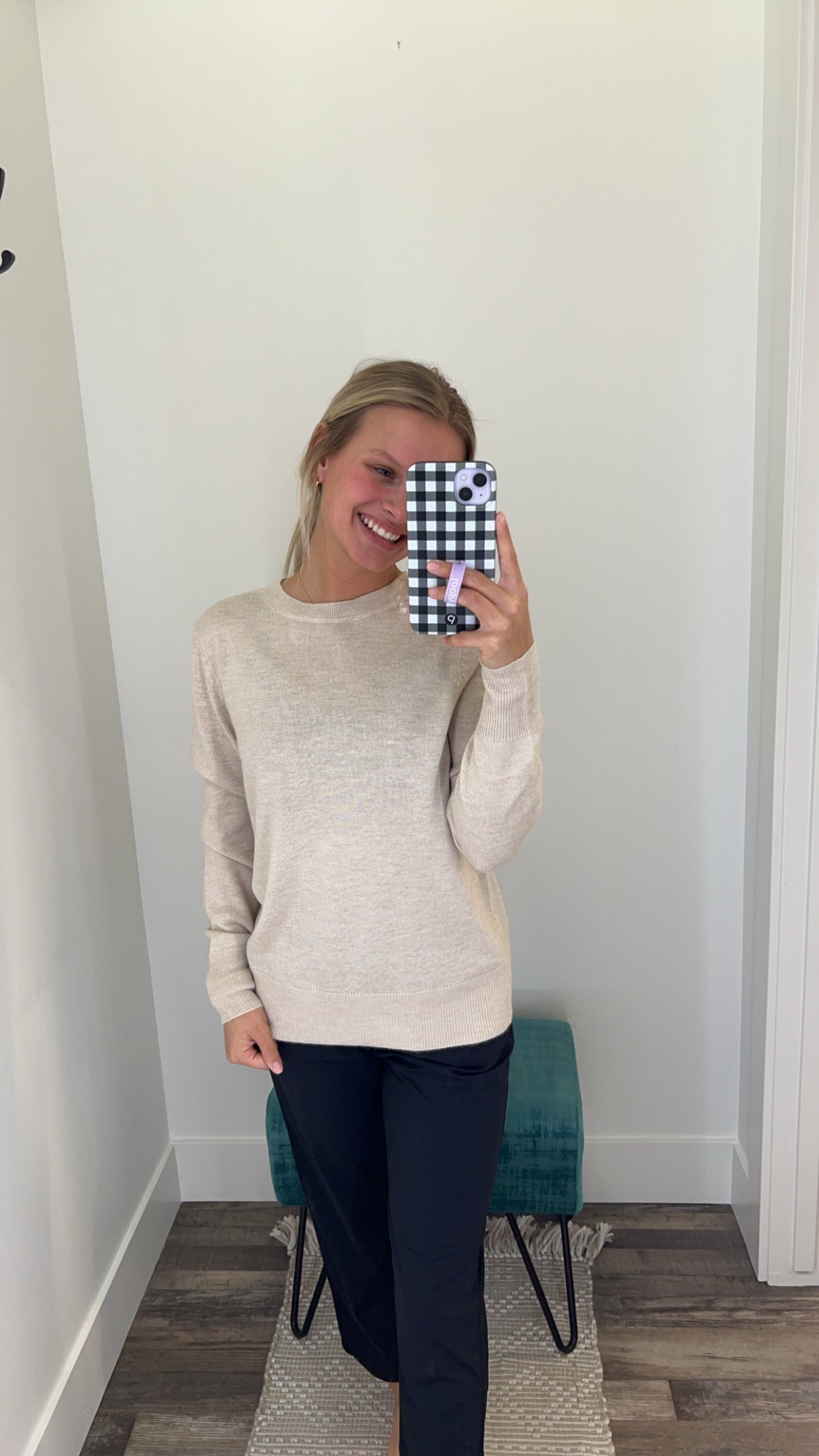 Light Weight Pullover Heathered Sweater