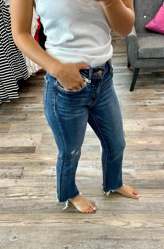 Sally Mid-Rise Cropped Flare – Rose Grace Boutique