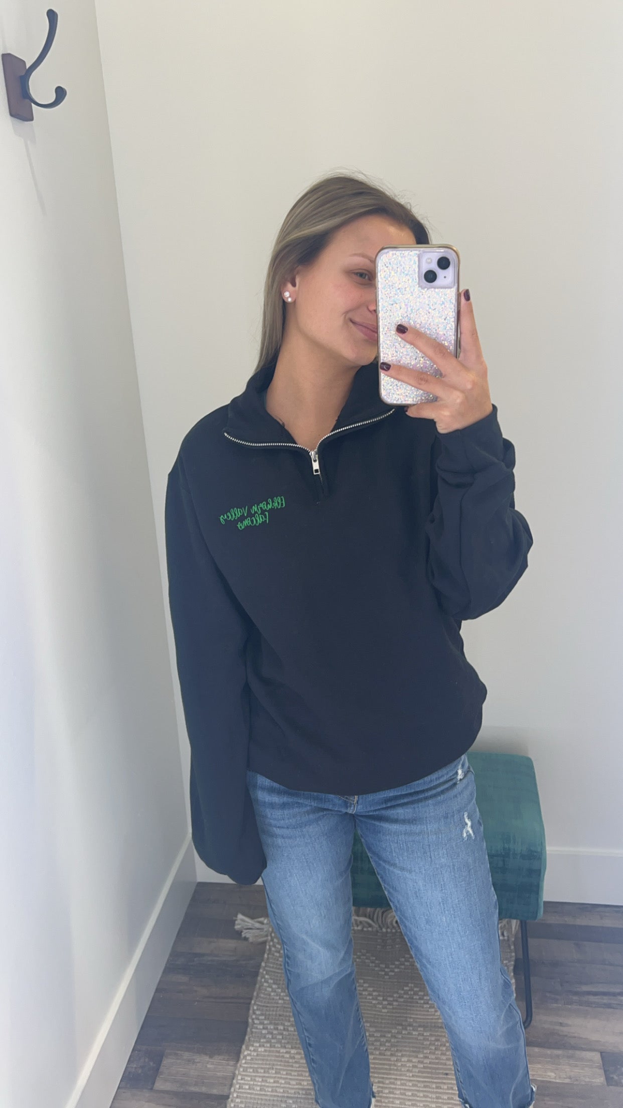 Elkhorn Valley Falcons Embroidered Quarter Zip