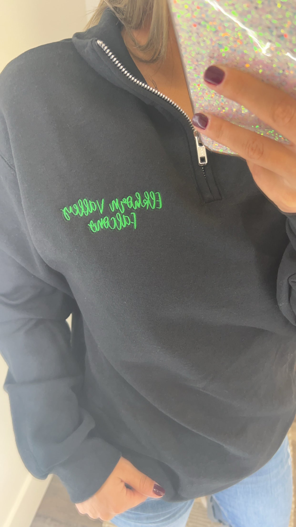 Elkhorn Valley Falcons Embroidered Quarter Zip