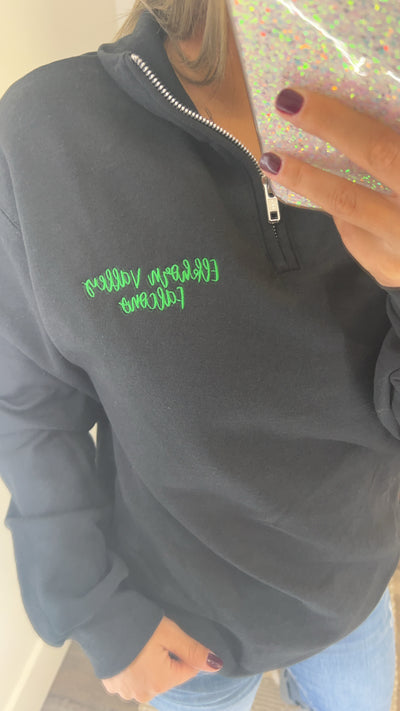 Elkhorn Valley Falcons Embroidered Quarter Zip
