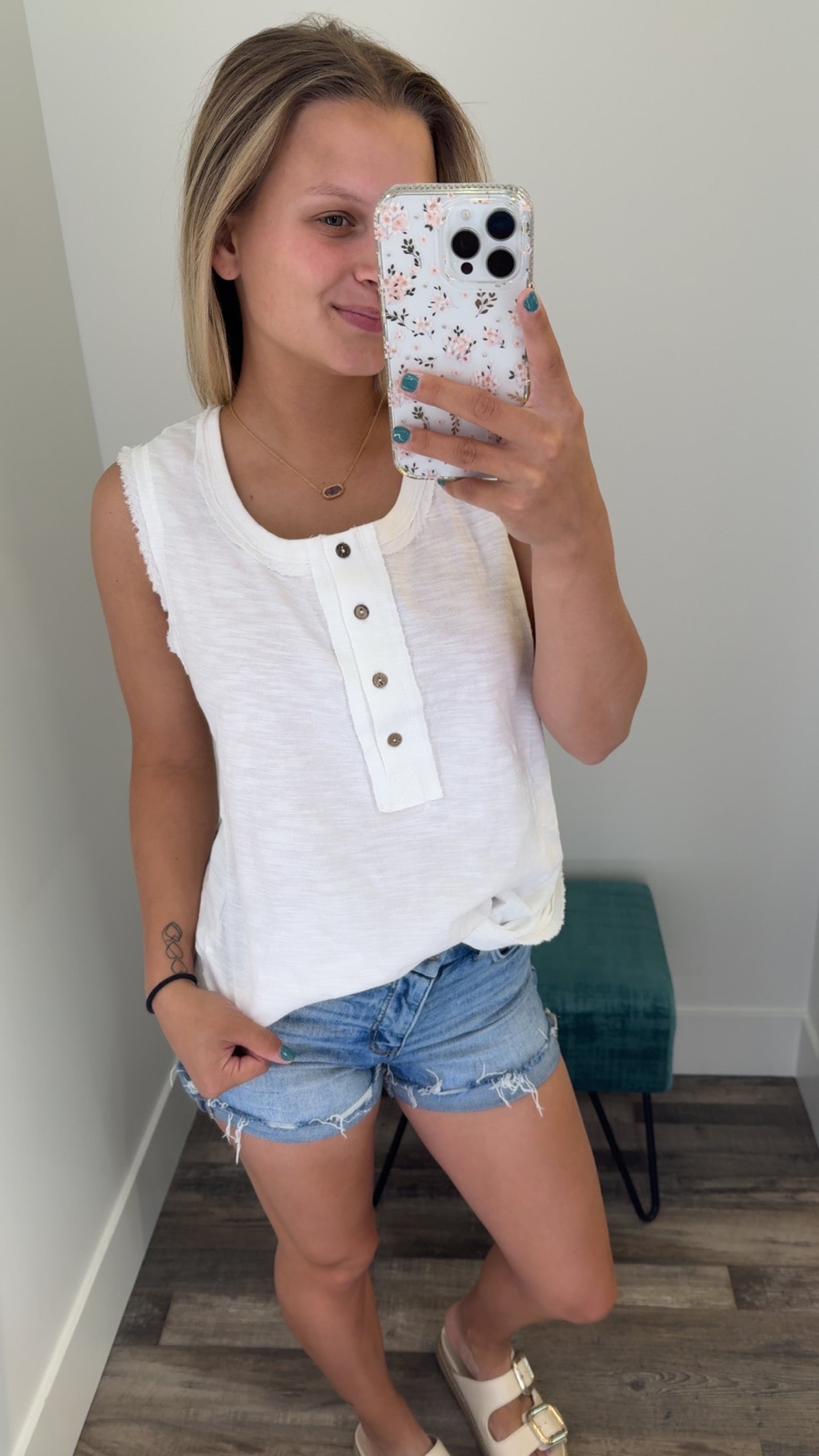 Solid Knit Sleeveless Tank