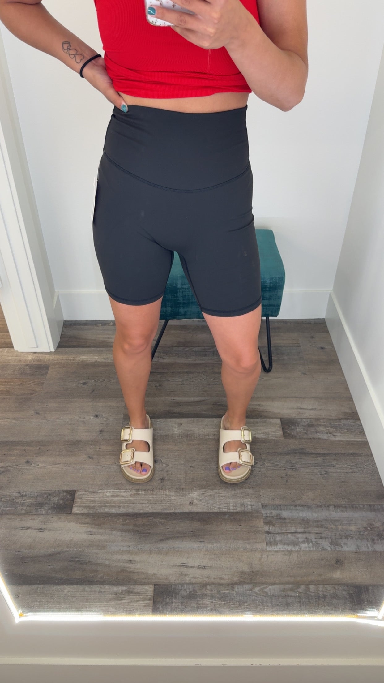 Solid Biker Shorts