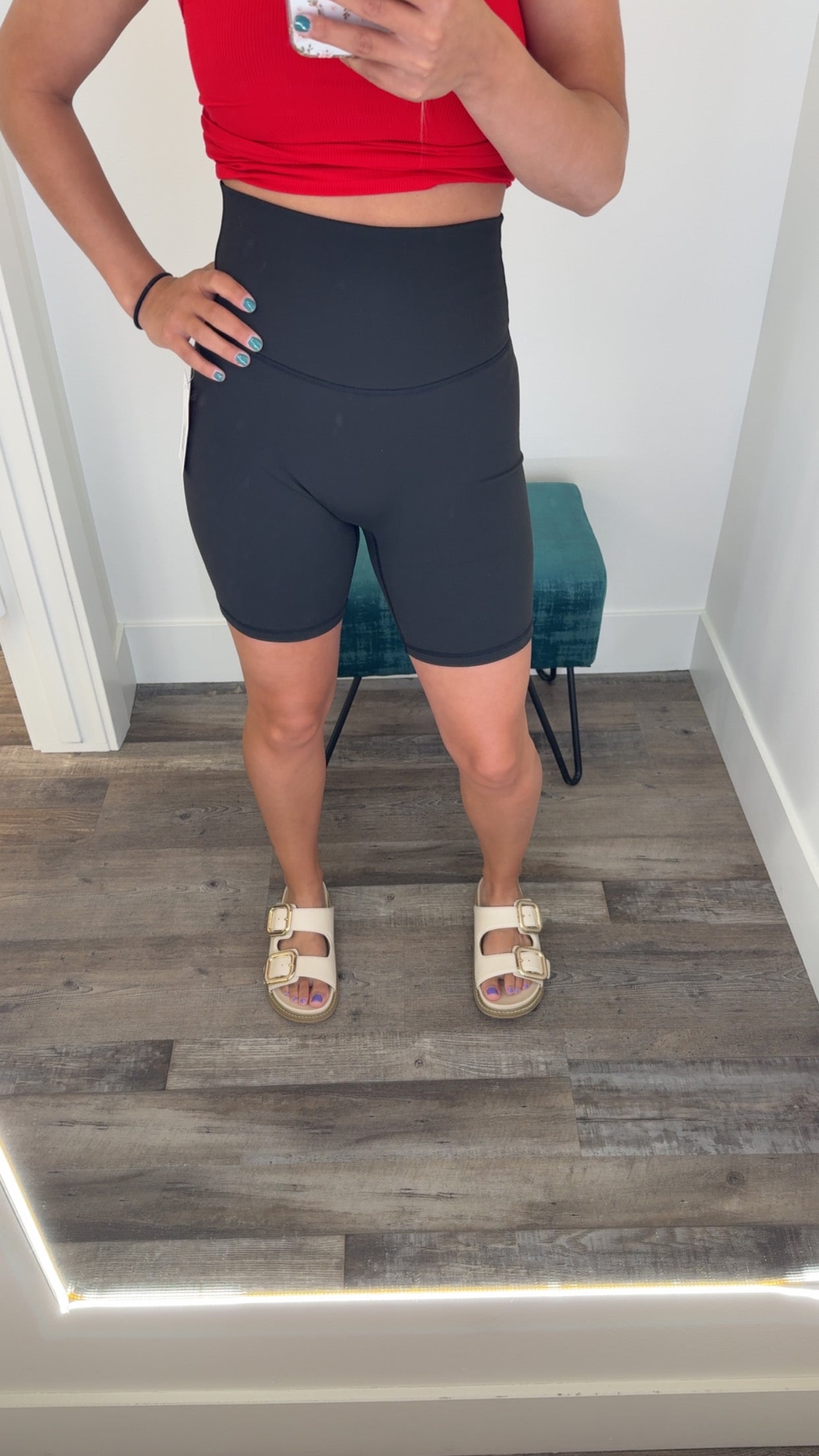 Solid Biker Shorts