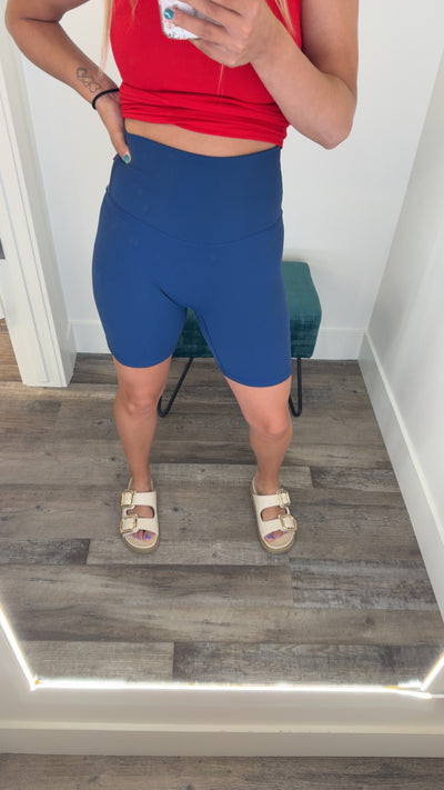 Solid Biker Shorts