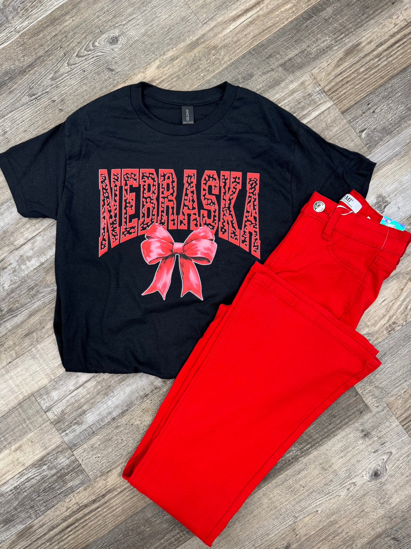 Nebraska Tee w/Bow