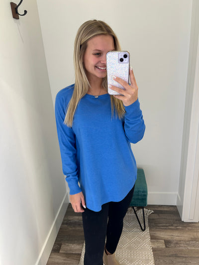 Basic High Low Pullover Sweater
