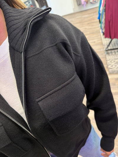 Collared Sweater Jacket