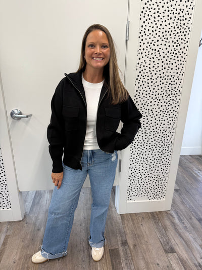 Collared Sweater Jacket