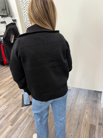 Collared Sweater Jacket