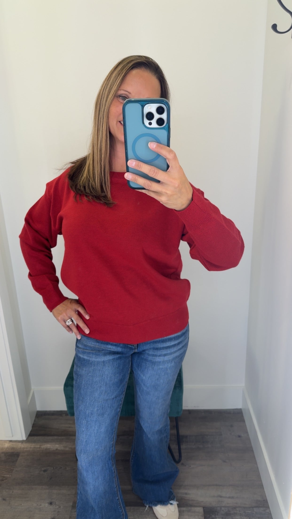 Solid Pullover Sweater