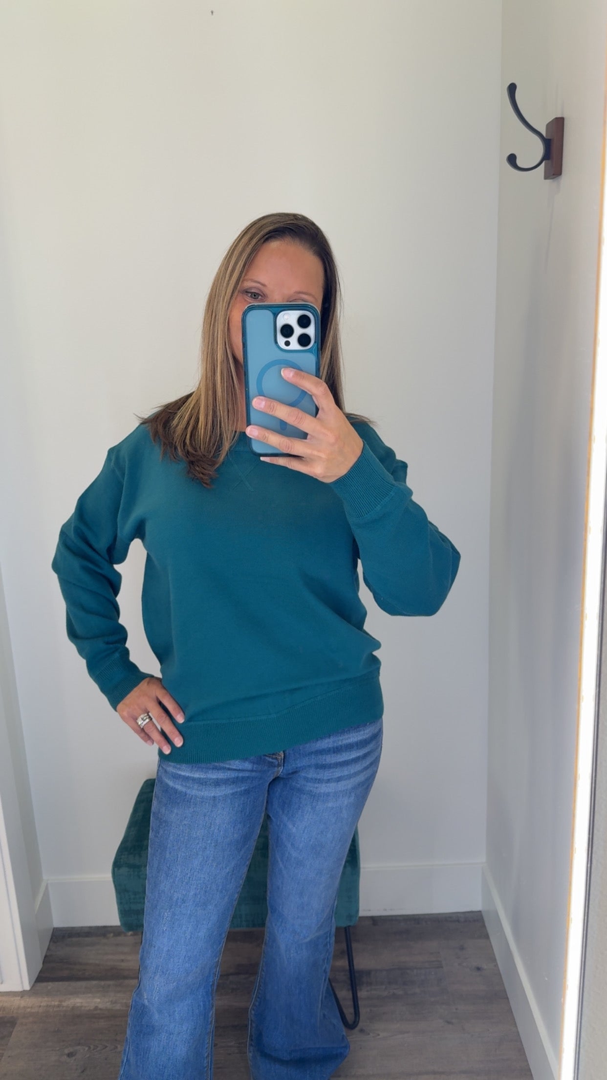 Solid Pullover Sweater