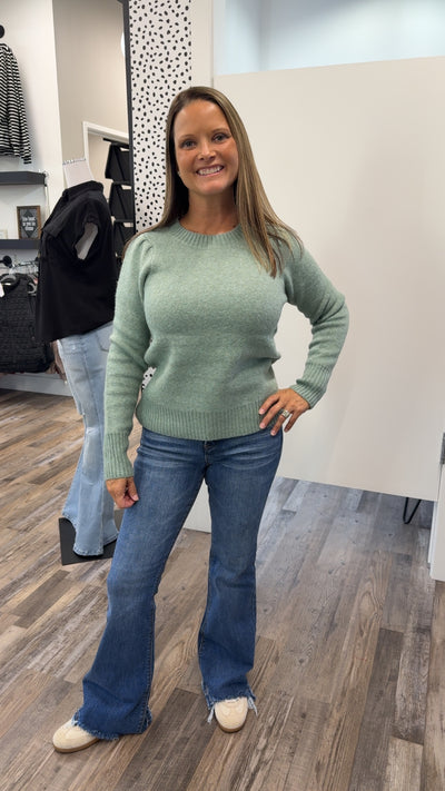 Puff Sleeve Dressy Sweater