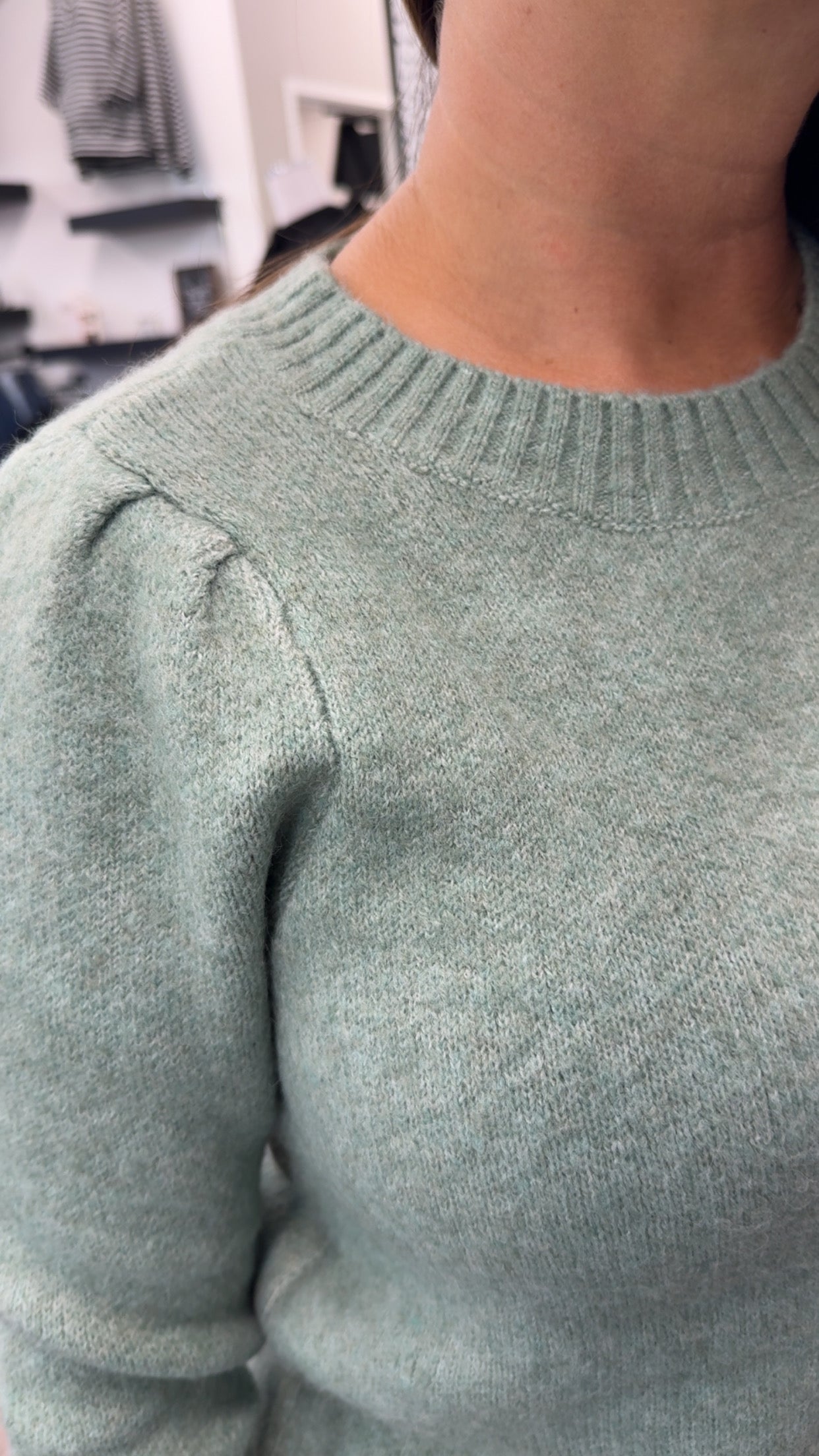 Puff Sleeve Dressy Sweater