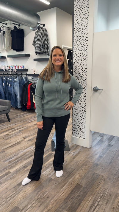 Waffle Textured Pullover Hoodie