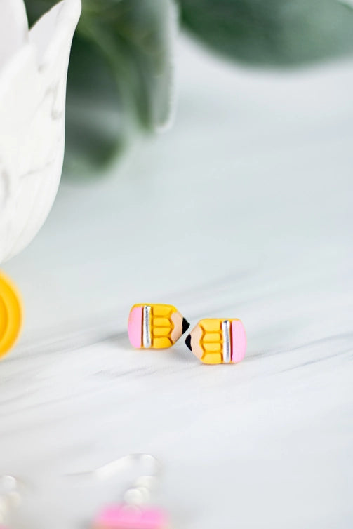 Pencil Stud Earrings