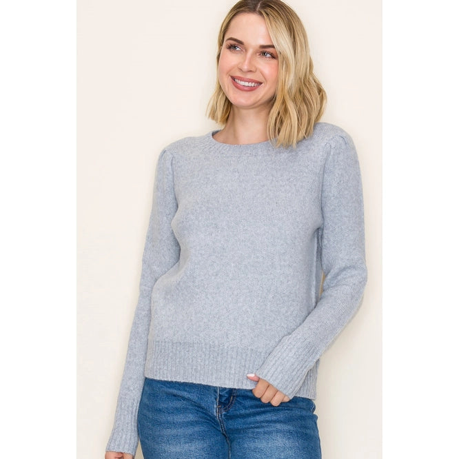 Puff Sleeve Dressy Sweater