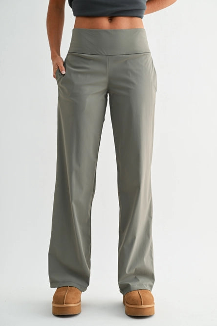 Nylon Blend Tailored Pant
