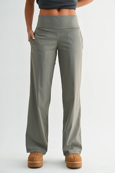 Nylon Blend Tailored Pant