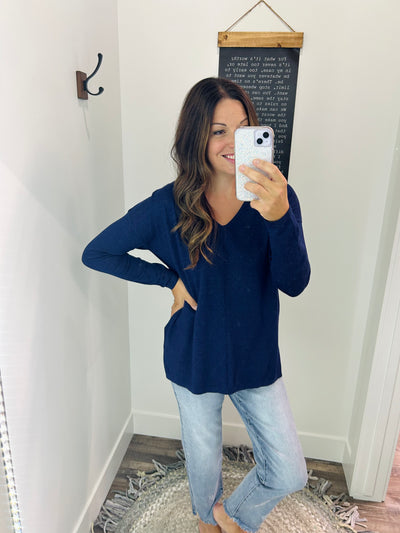 Super Soft V Neck Pullover Sweater