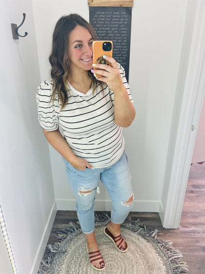 Ella Light Wash Distressed Boyfriend Fit Judy Blue Jeans