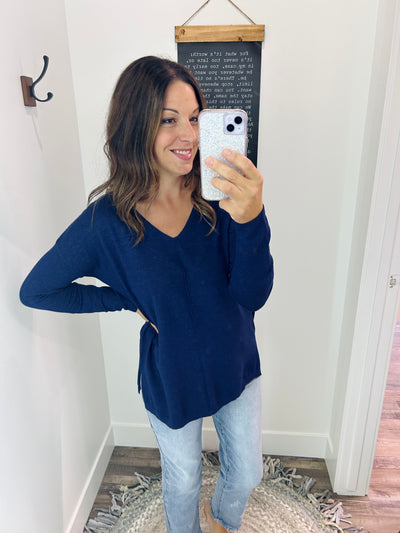 Super Soft V Neck Pullover Sweater