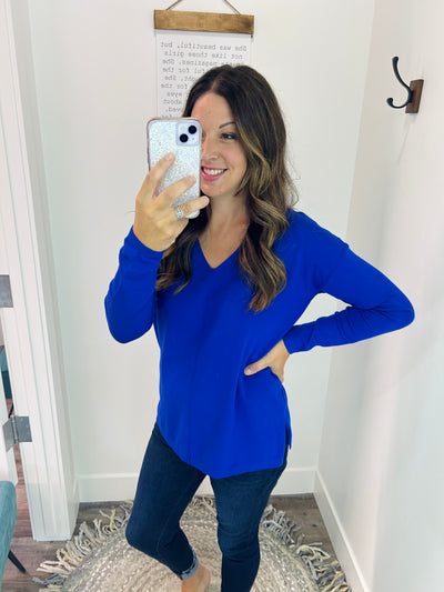Super Soft V Neck Pullover Sweater