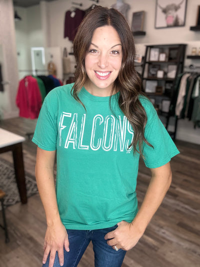 Kelly Green Falcon Graphic Tee