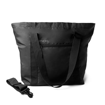 Black FITKICKS Hideaway Packable Duffle - Rose Grace Boutique 