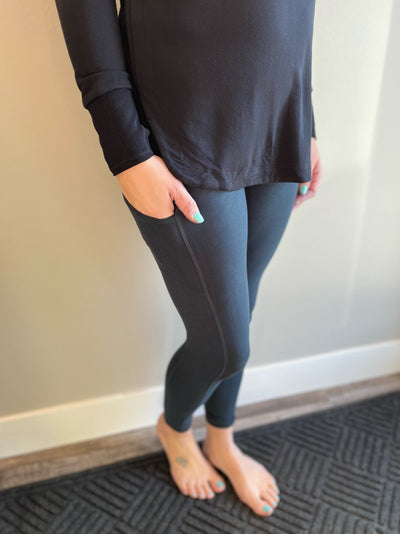 Butter Soft Leggings with Pockets - Rose Grace Boutique 