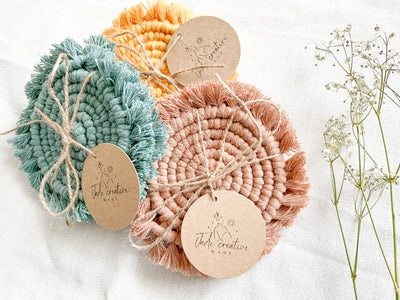 Macrame Coaster (Set of 2) - Rose Grace Boutique 