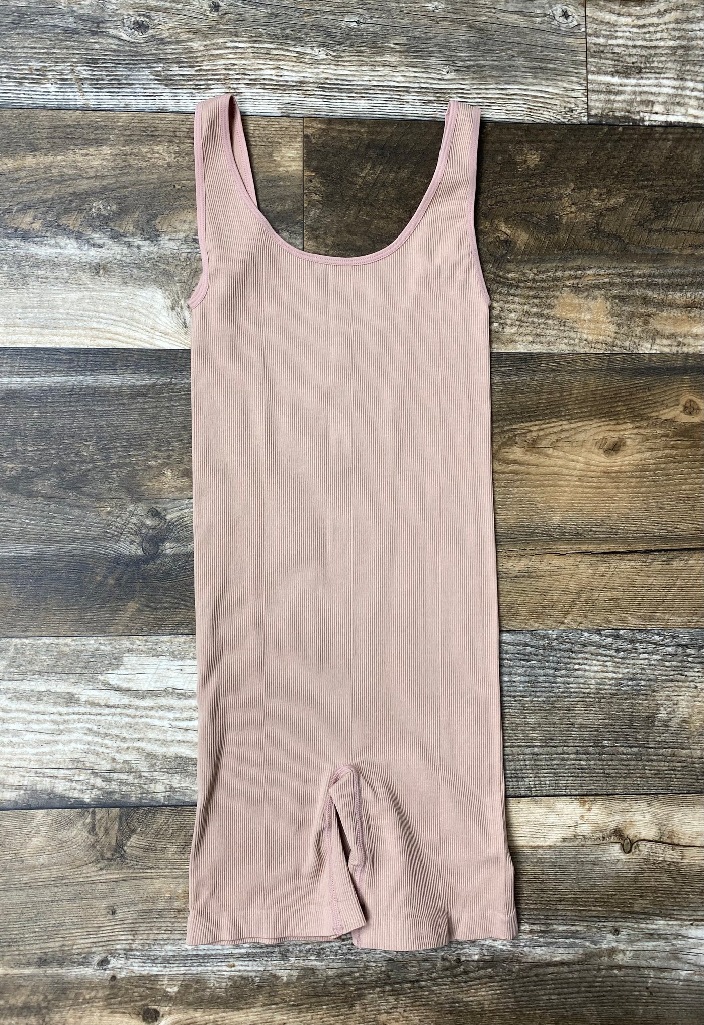 Nude Seamless Ribbed Bodysuit - Rose Grace Boutique 